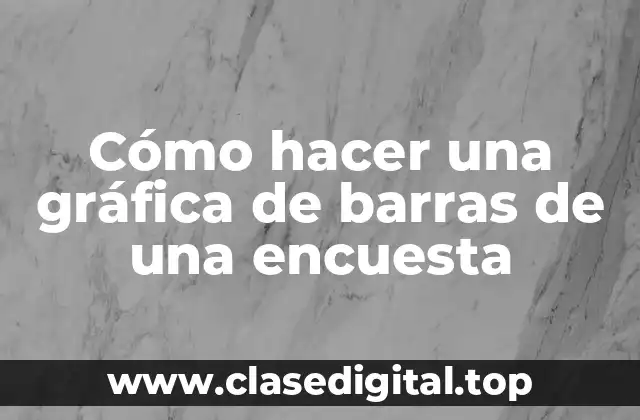 Cómo hacer una gráfica de barras de una encuesta