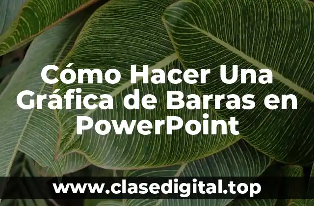¿Qué es una Gráfica de Barras y para Qué Sirve en PowerPoint?
