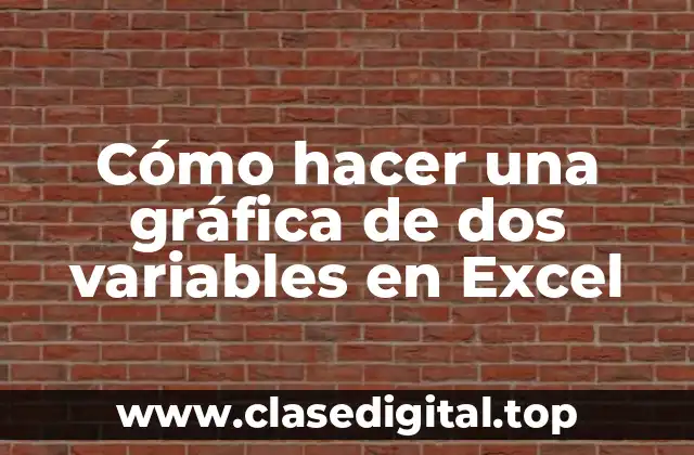 Cómo hacer una gráfica de dos variables en Excel