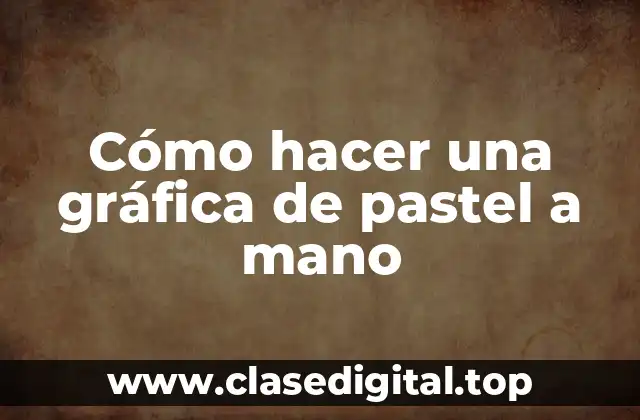 Cómo hacer una gráfica de pastel a mano