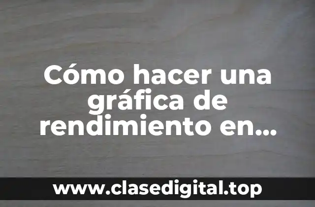 Cómo hacer una gráfica de rendimiento en Excel