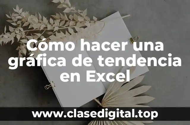 Cómo hacer una gráfica de tendencia en Excel