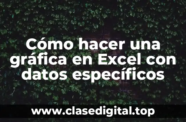 Cómo hacer una gráfica en Excel con datos específicos