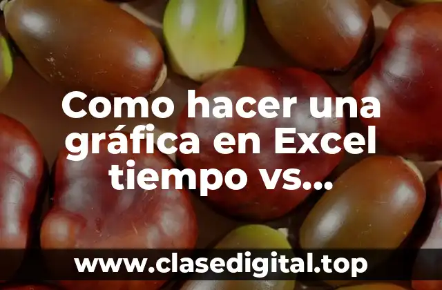 Como hacer una gráfica en Excel tiempo vs temperatura