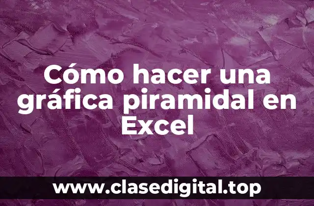Cómo hacer una gráfica piramidal en Excel