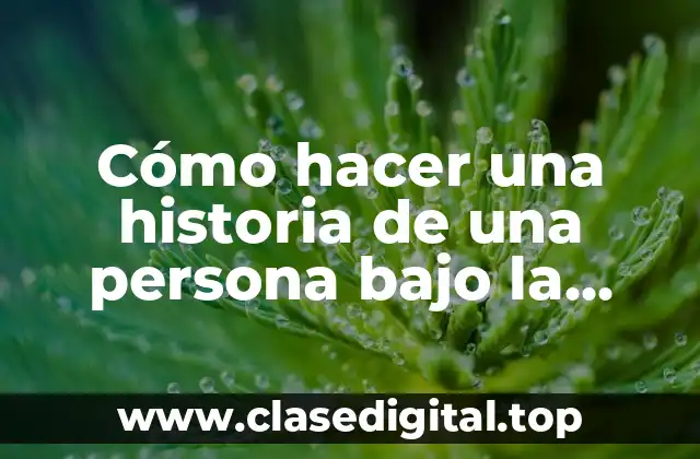 Cómo hacer una historia de una persona bajo la lluvia