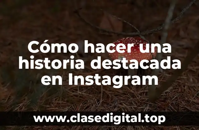 Cómo hacer una historia destacada en Instagram