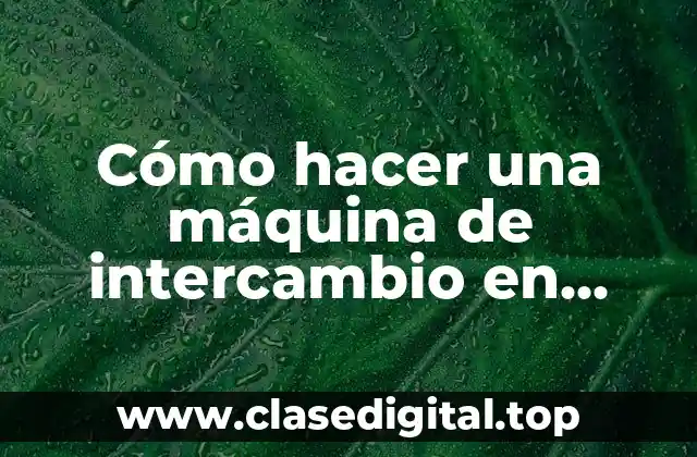 Cómo hacer una máquina de intercambio en Pixelmon
