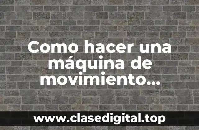 Como hacer una máquina de movimiento perpetuo con imanes