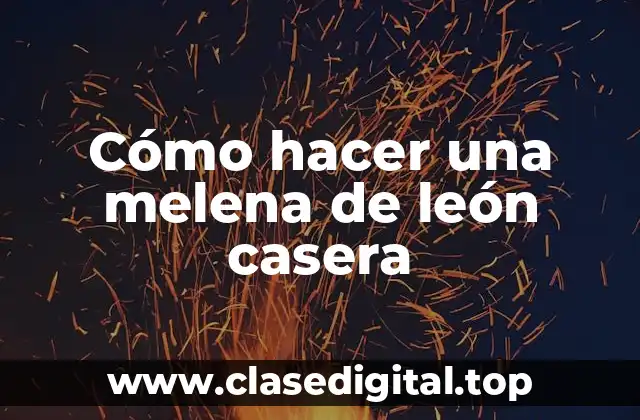 Cómo hacer una melena de león casera