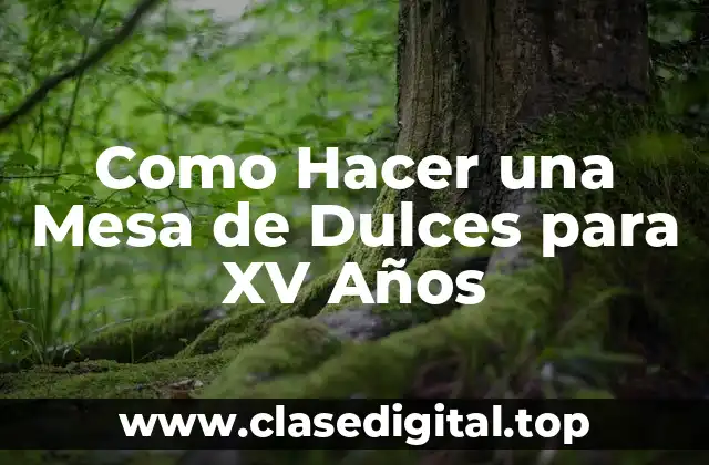 Como Hacer una Mesa de Dulces para XV Años