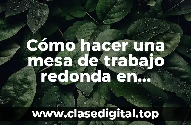 Cómo hacer una mesa de trabajo redonda en Illustrator