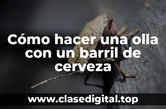 Cómo hacer una olla con un barril de cerveza