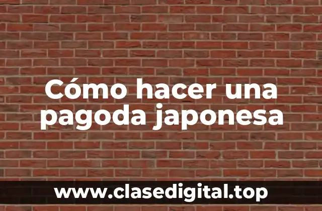 ¿Qué es una pagoda japonesa?