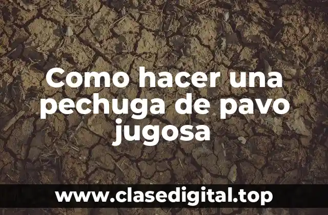 ¿Qué es una pechuga de pavo jugosa?