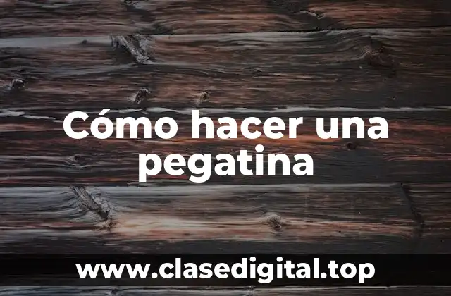 Cómo hacer una pegatina