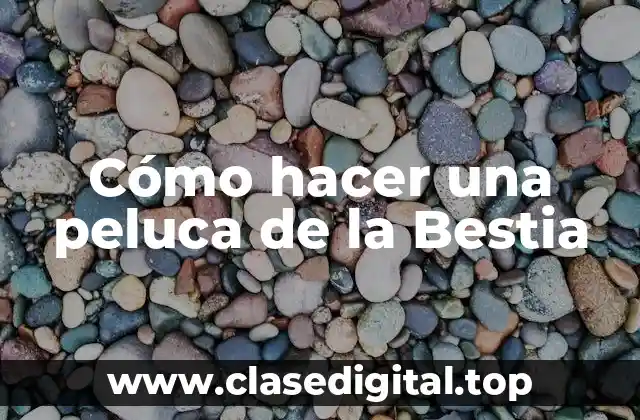 Cómo hacer una peluca de la Bestia