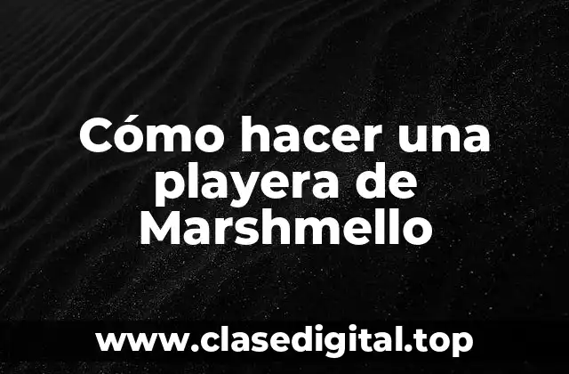 Cómo hacer una playera de Marshmello
