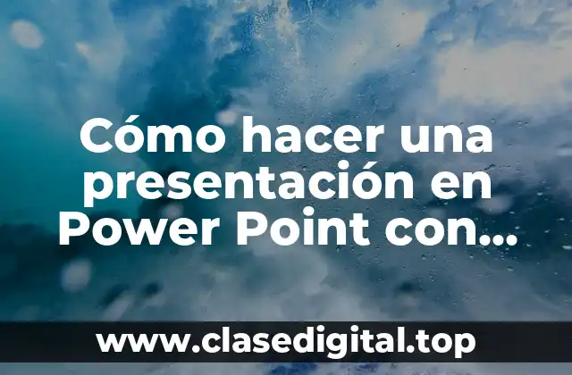 Cómo hacer una presentación en Power Point con Zoom