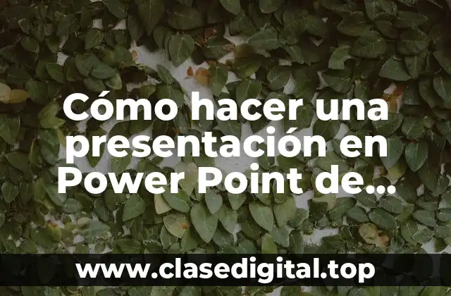 Cómo hacer una presentación en Power Point de matemáticas