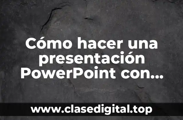 Cómo hacer una presentación PowerPoint con música y fotos