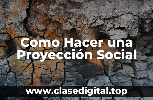Como Hacer una Proyección Social