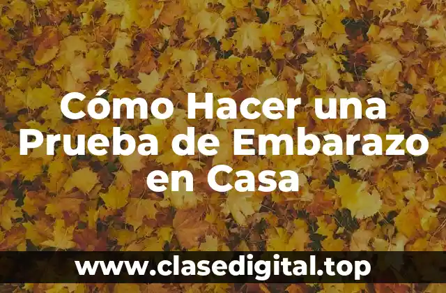 ¿Cuándo Debo Hacer una Prueba de Embarazo?