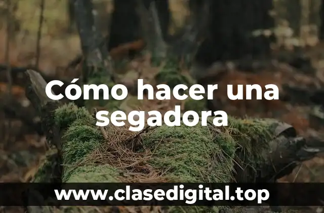 Cómo hacer una segadora