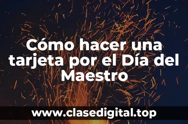 ¿Qué es el Día del Maestro y para qué sirve?