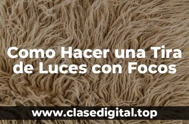 ¿Qué es una Tira de Luces con Focos?