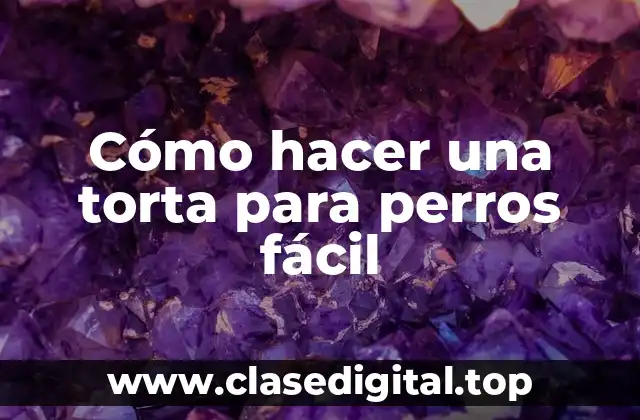Cómo hacer una torta para perros fácil