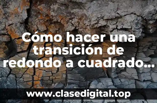 Cómo hacer una transición de redondo a cuadrado en Autocad