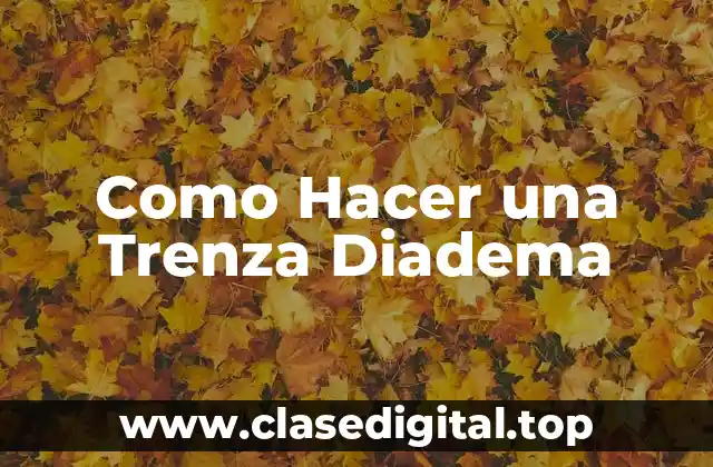 ¿Qué es una Trenza Diadema y para Qué Sirve?