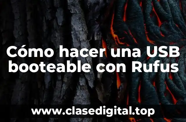 Cómo hacer una USB booteable con Rufus