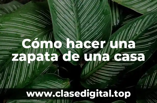 Cómo hacer una zapata de una casa