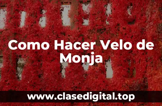 Como Hacer Velo de Monja