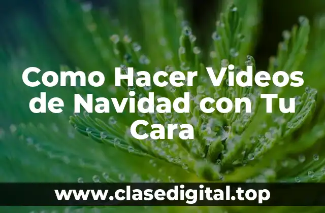 Como Hacer Videos de Navidad con Tu Cara