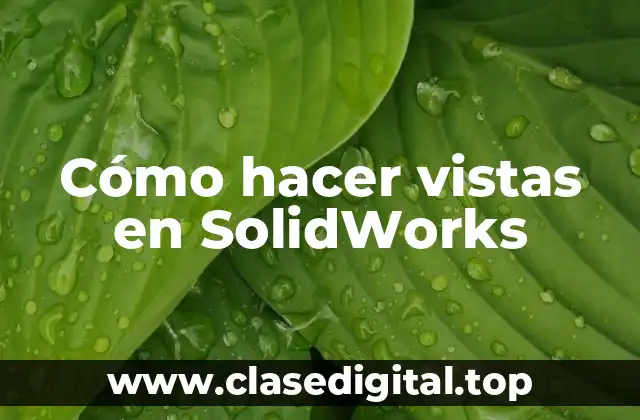 Cómo hacer vistas en SolidWorks