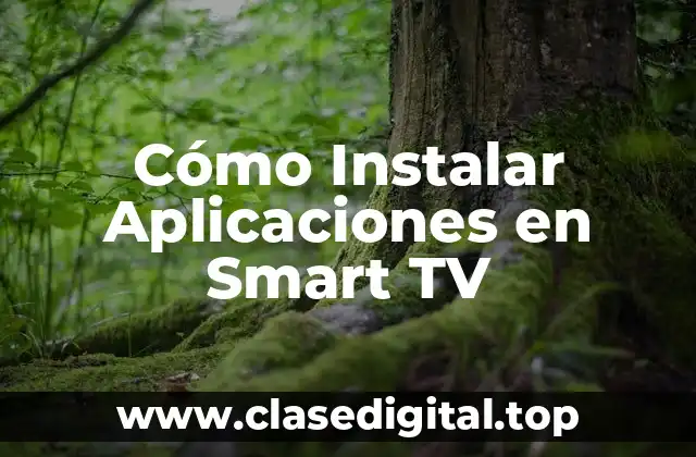 Cómo Instalar Aplicaciones en Smart TV