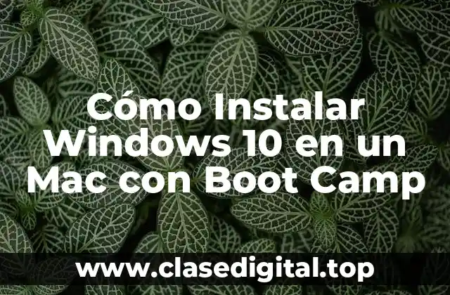 Cómo Instalar Windows 10 en un Mac con Boot Camp