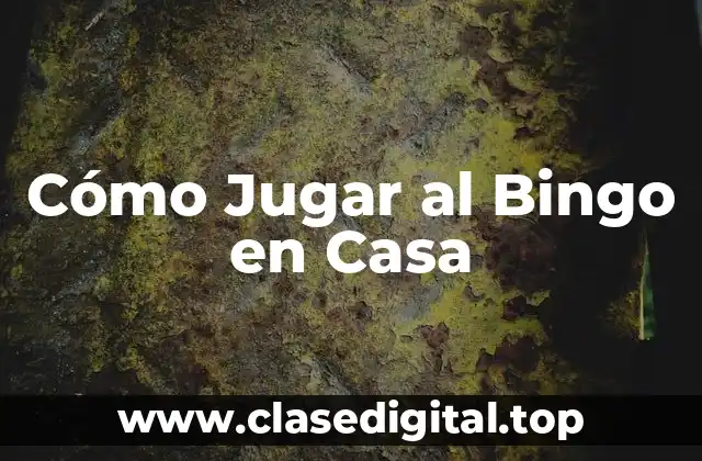 Cómo Jugar al Bingo en Casa