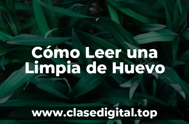 Preparación para la Limpia de Huevo