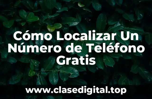 ¿Por qué es Importante Localizar un Número de Teléfono?