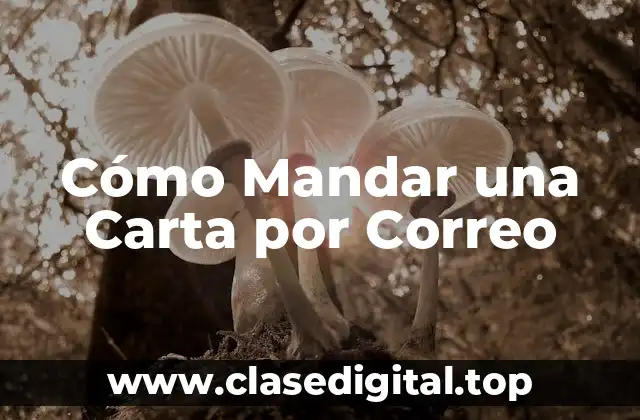 Cómo Mandar una Carta por Correo