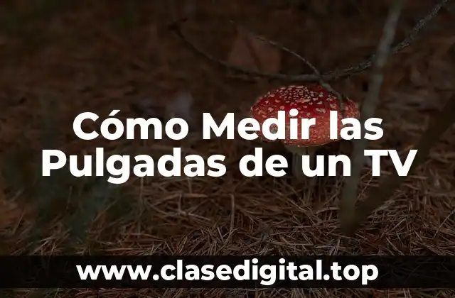 Cómo Medir las Pulgadas de un TV
