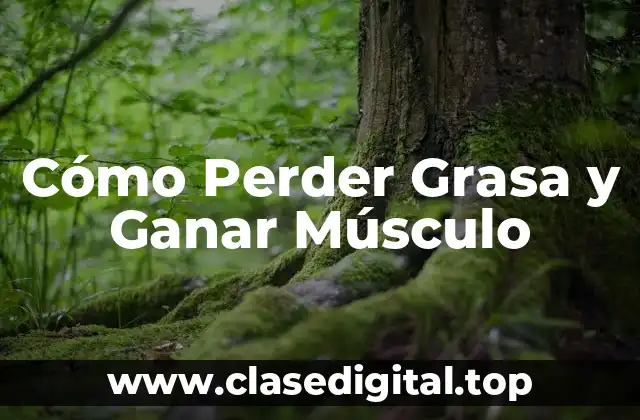 Cómo Perder Grasa y Ganar Músculo