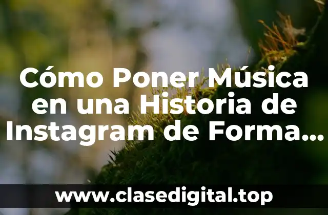 Cómo Poner Música en una Historia de Instagram de Forma Fácil y Segura