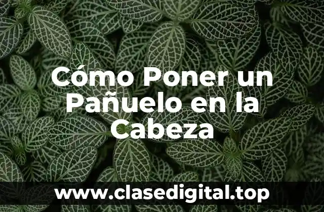 Cómo Poner un Pañuelo en la Cabeza