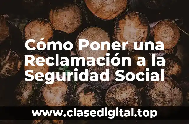 Cómo Poner una Reclamación a la Seguridad Social