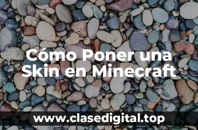 Cómo Poner una Skin en Minecraft